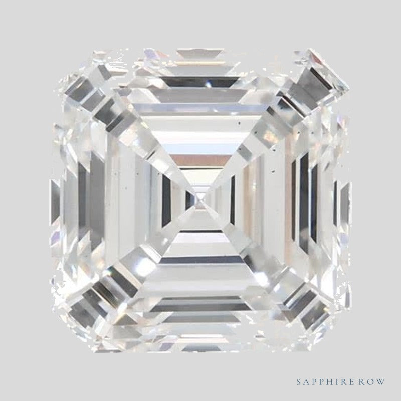1.67 ct lab-grown diamond, asscher cut | Sapphire Row · cut5