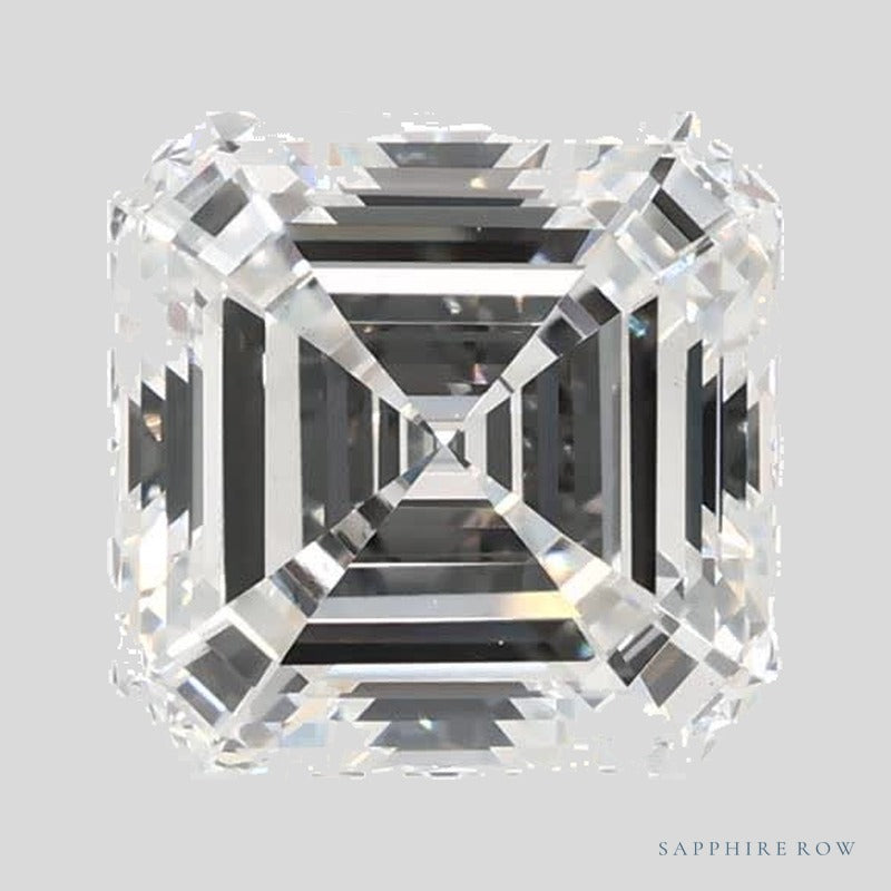 1.67 ct lab-grown diamond, asscher cut | Sapphire Row · cut5