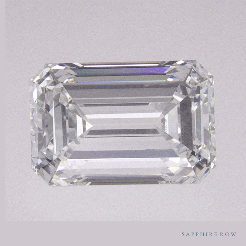 1.67 ct lab-grown diamond, emerald cut | Sapphire Row · cut6
