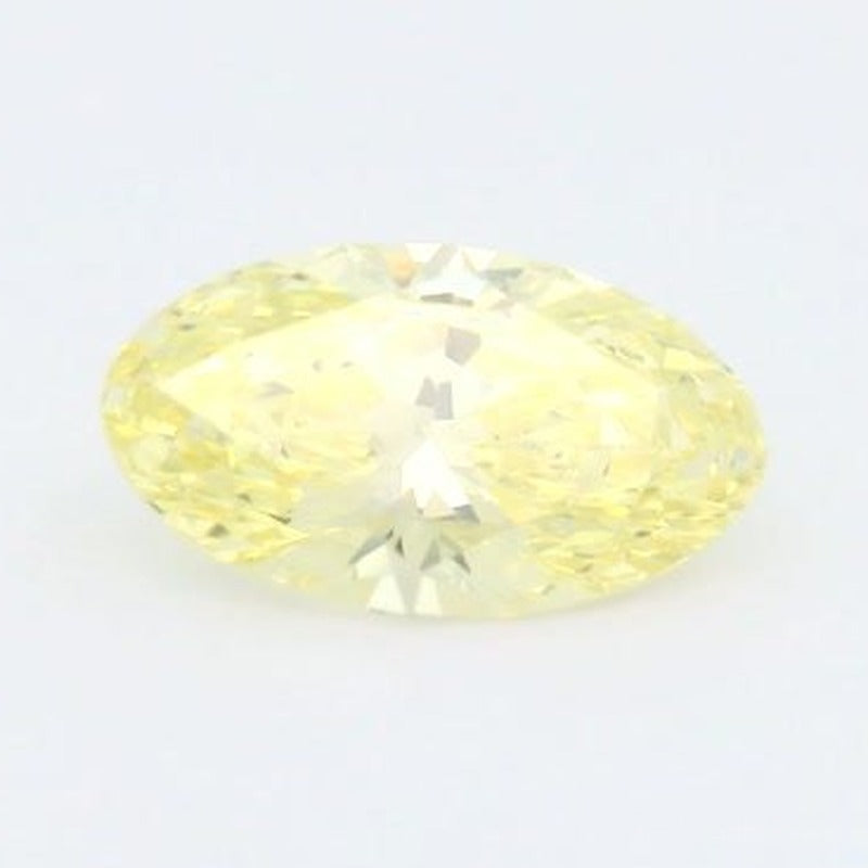 1.66 ct lab-grown fancy vivid yellow diamond, oval cut | Sapphire Row · cut7