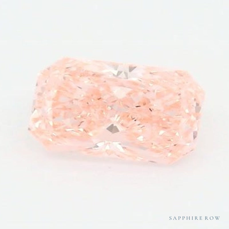 1.66 ct lab-grown fancy vivid pink diamond, radiant cut | Sapphire Row · cut6