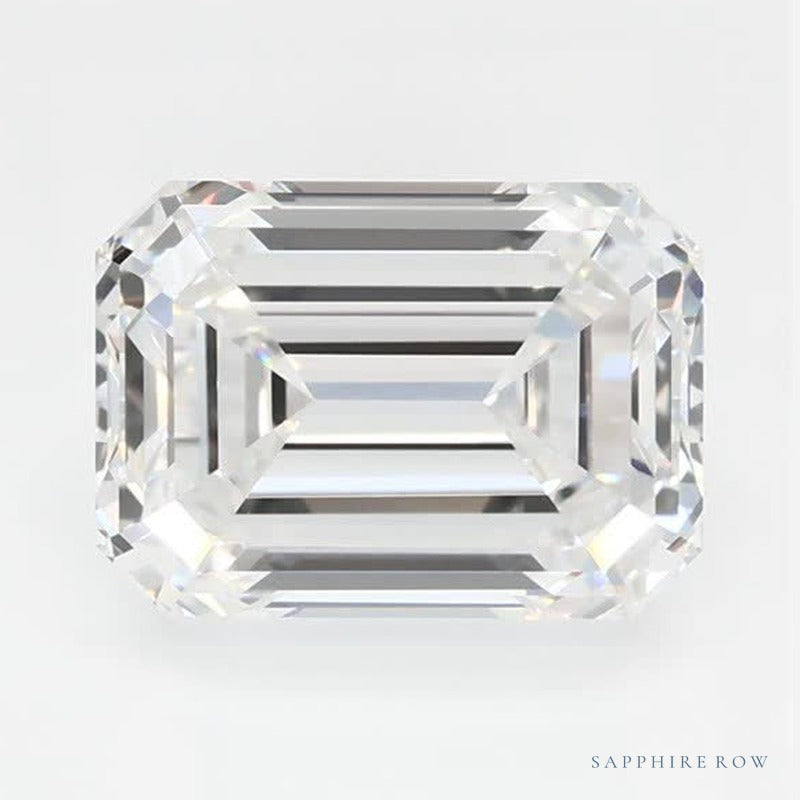 1.66 ct lab-grown diamond, emerald cut | Sapphire Row · cut6