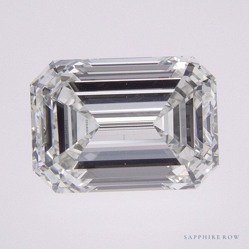 1.66 ct lab-grown diamond, emerald cut | Sapphire Row · cut6