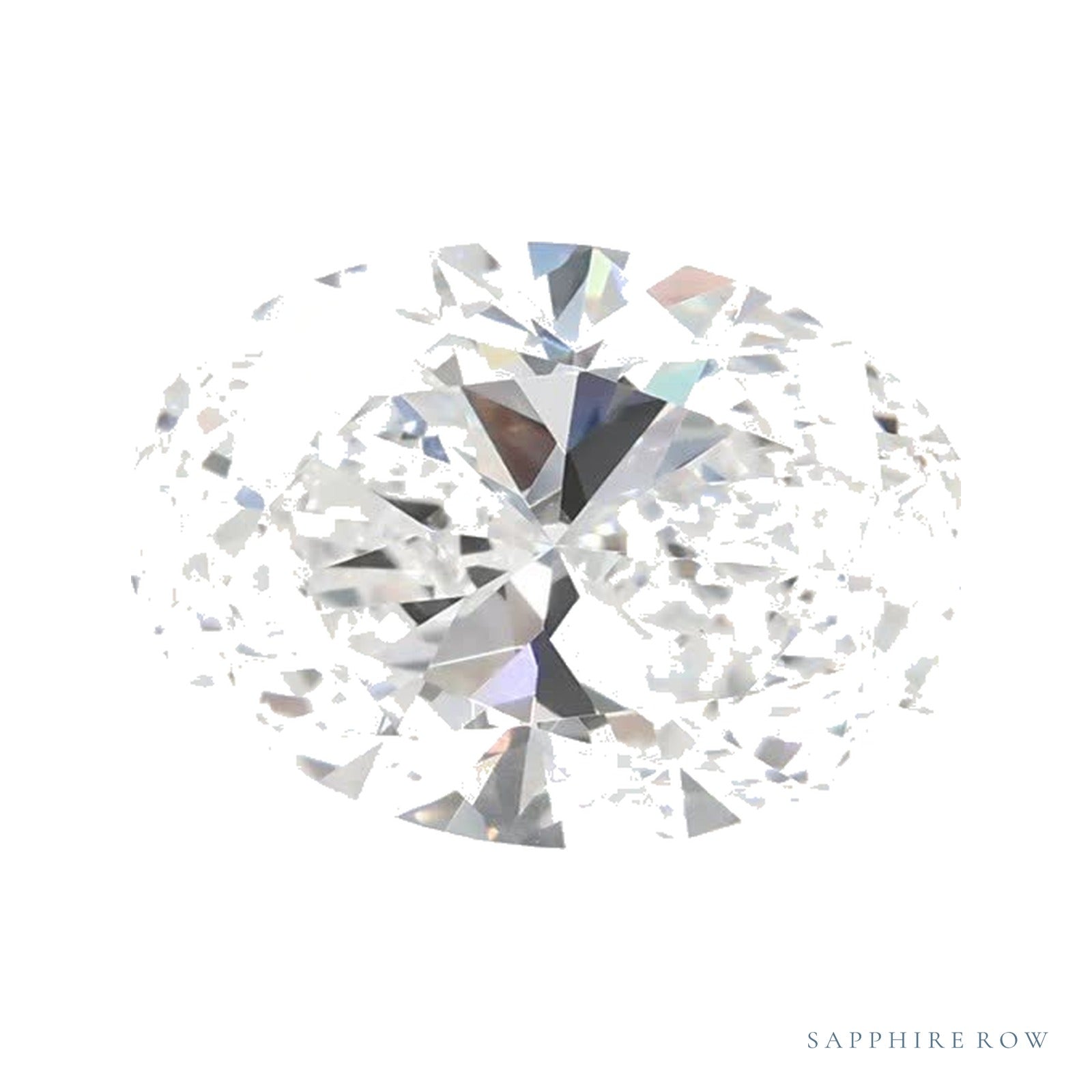 1.65 ct lab-grown diamond, oval cut | Sapphire Row · cut4