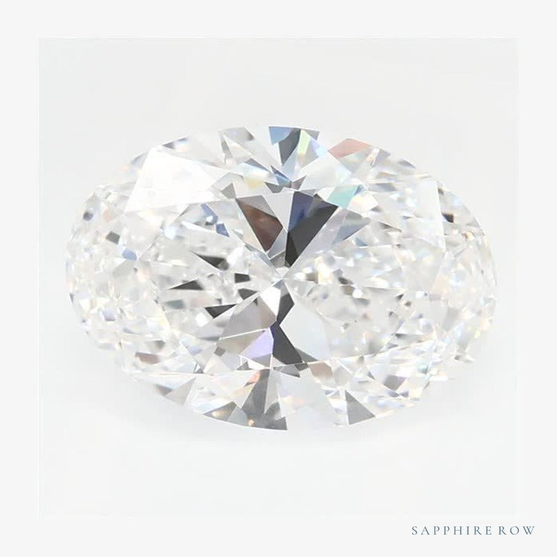 1.65 ct lab-grown diamond, oval cut | Sapphire Row · cut6