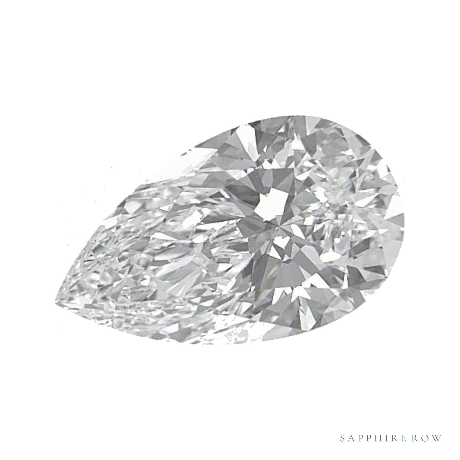 1.61 ct lab-grown diamond, pear cut | Sapphire Row · cut4