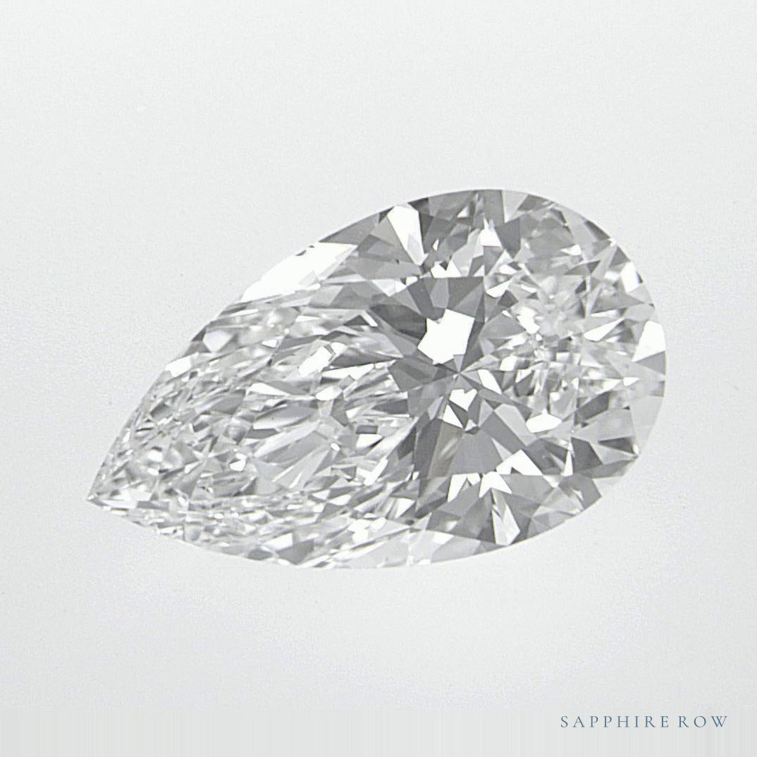1.61 ct lab-grown diamond, pear cut | Sapphire Row · cut7