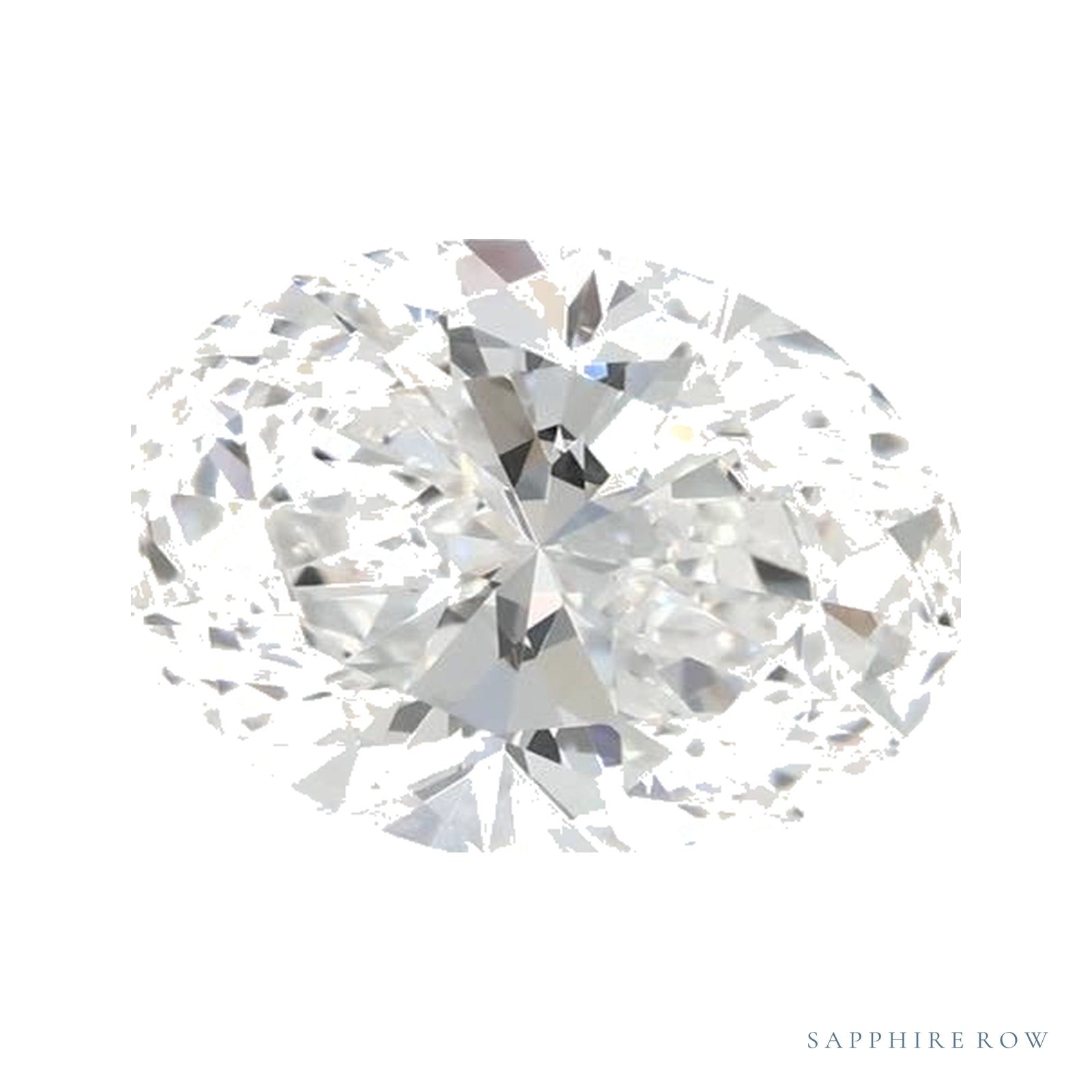 1.61 ct lab-grown diamond, oval cut | Sapphire Row · cut4