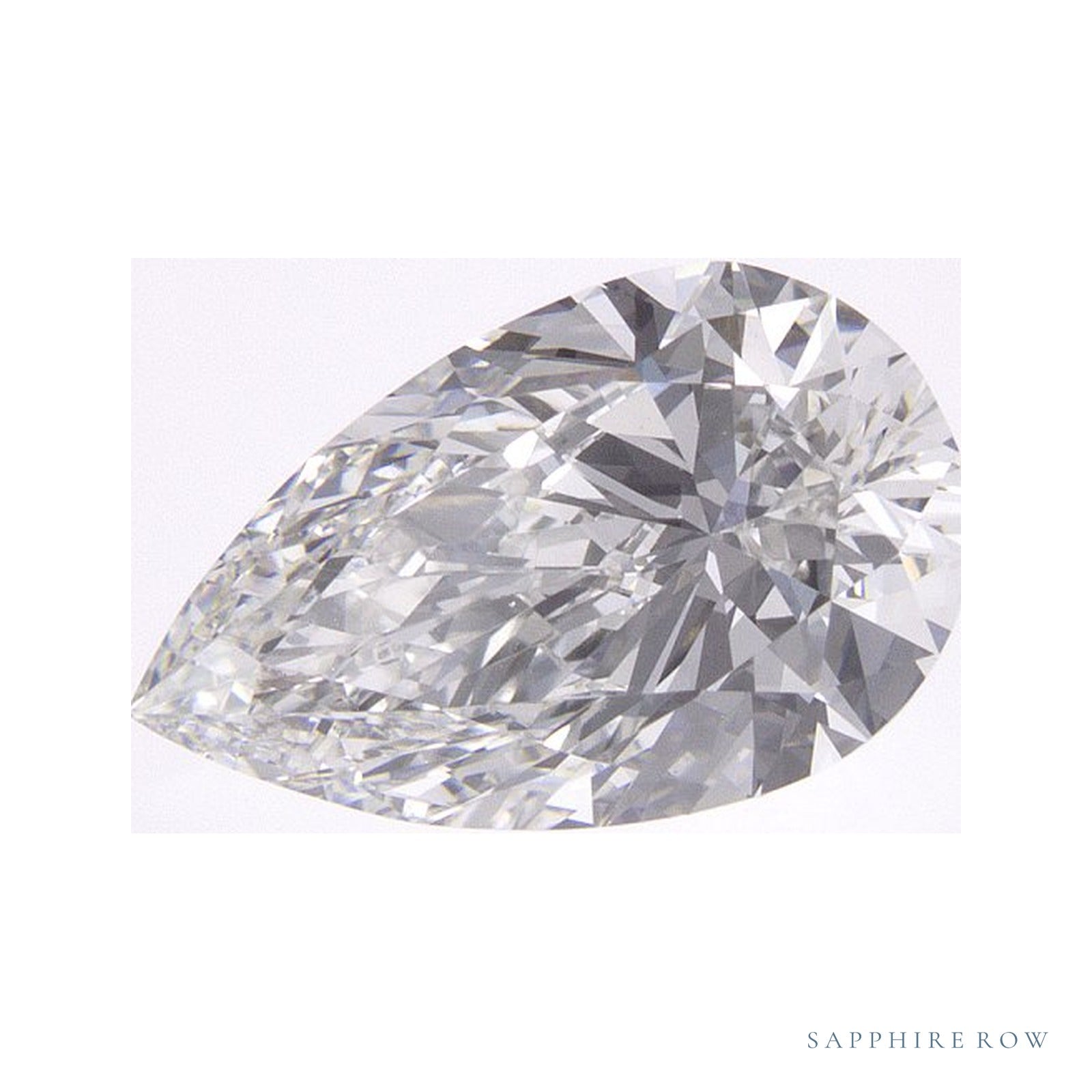 1.61 ct lab-grown diamond, pear cut | Sapphire Row · cut4