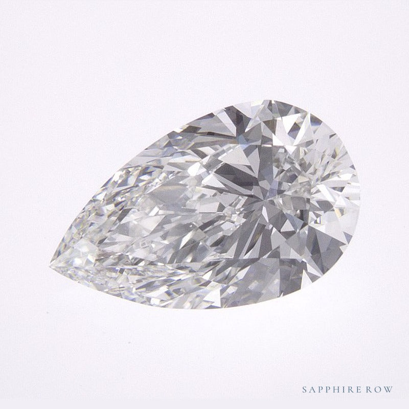 1.61 ct lab-grown diamond, pear cut | Sapphire Row · cut6