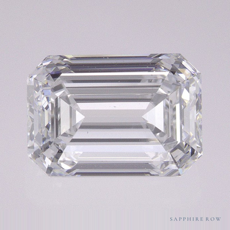1.61 ct lab-grown diamond, emerald cut | Sapphire Row · cut6