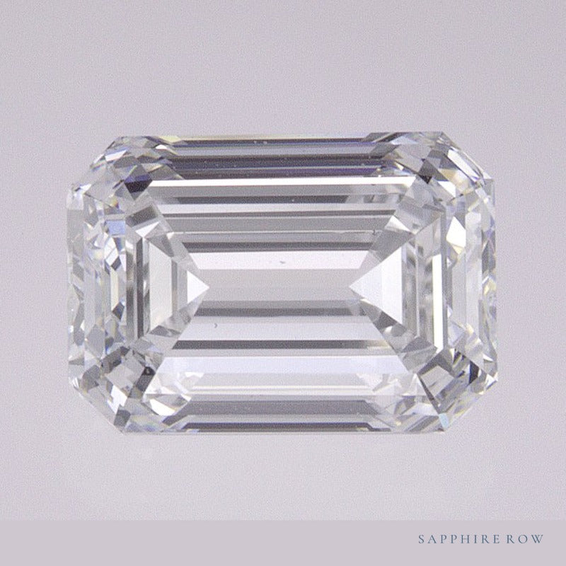 1.61 ct lab-grown diamond, emerald cut | Sapphire Row · cut6