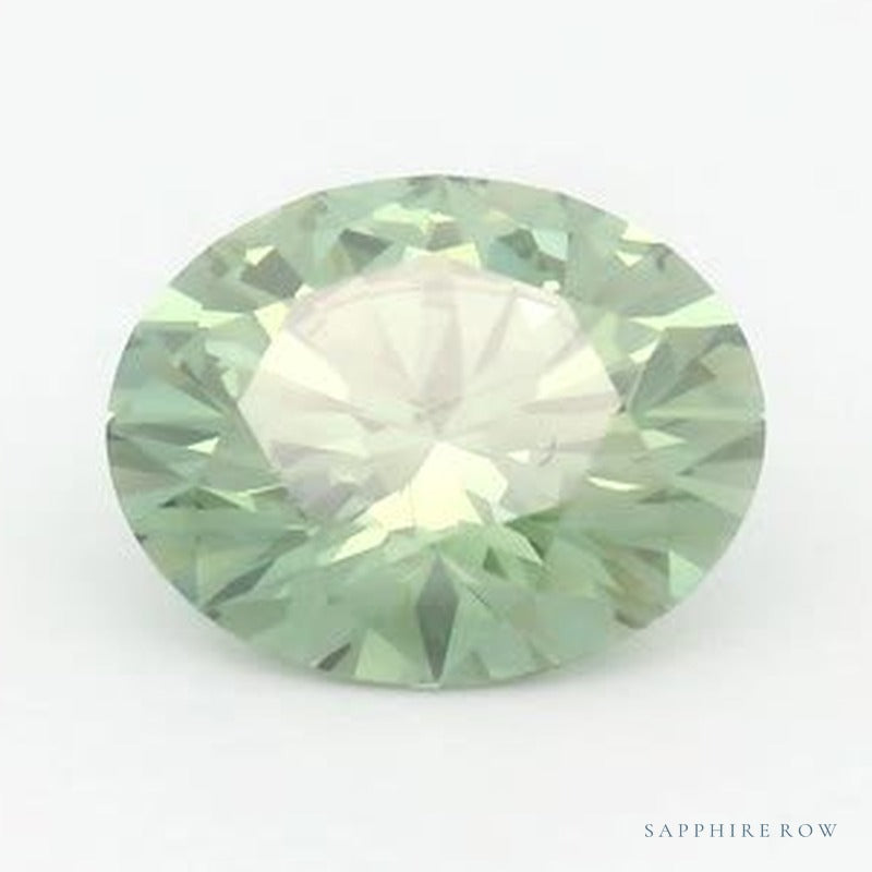 1.60 ct lab-grown fancy vivid green diamond, round cut | Sapphire Row · cut6