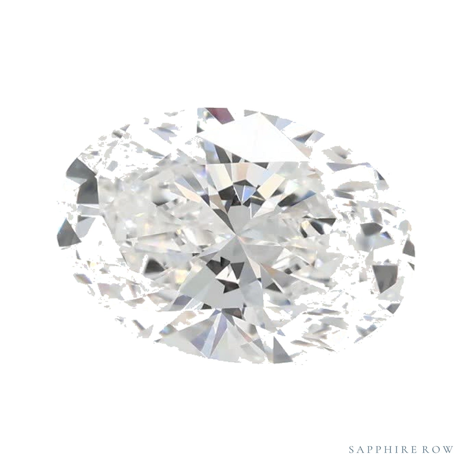 1.60 ct lab-grown diamond, oval cut | Sapphire Row · cut4