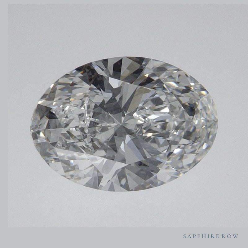 1.60 ct lab-grown diamond, oval cut | Sapphire Row · cut6