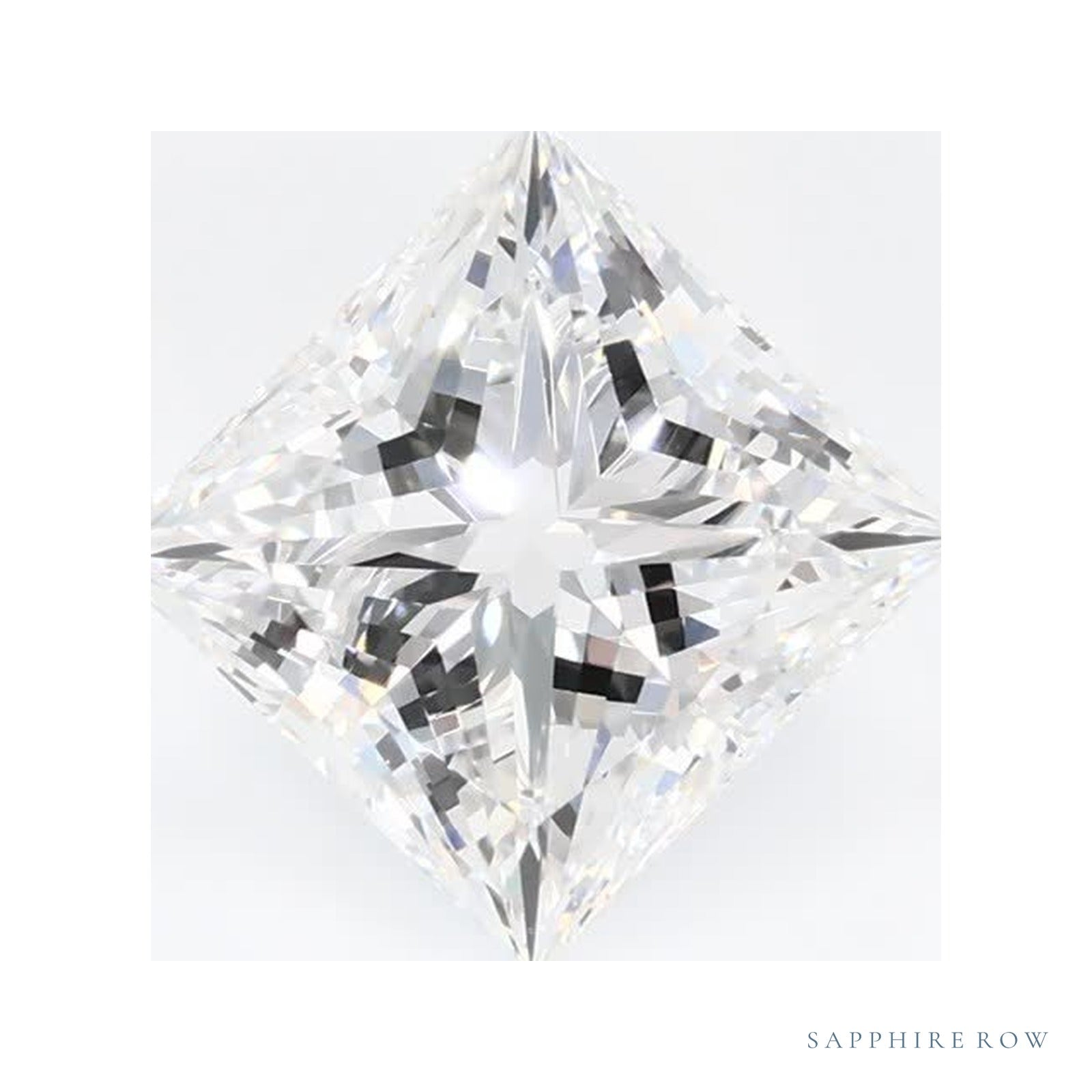 1.60 ct lab-grown diamond, square cut | Sapphire Row · cut4