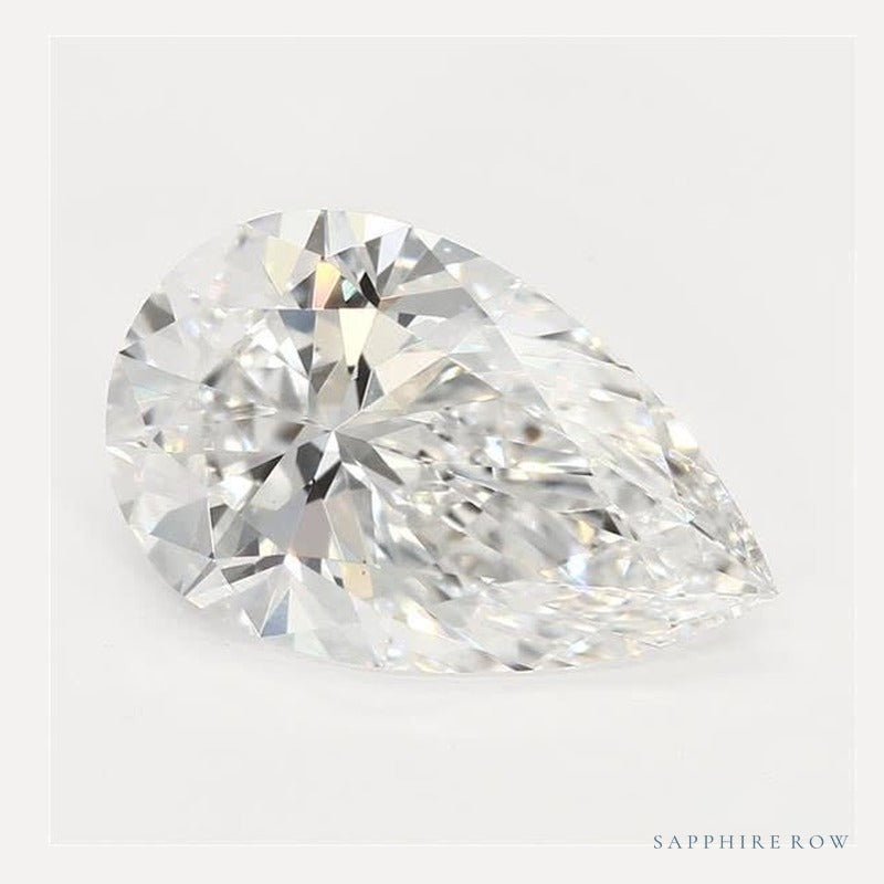 1.59 ct lab-grown diamond, pear cut | Sapphire Row · cut6