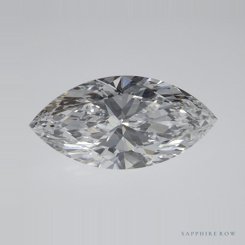 1.59 ct Marquise Lab-Grown Diamond – E VVS2 – Faceted Cut – IGI Certified — Sapphire Row · cut7