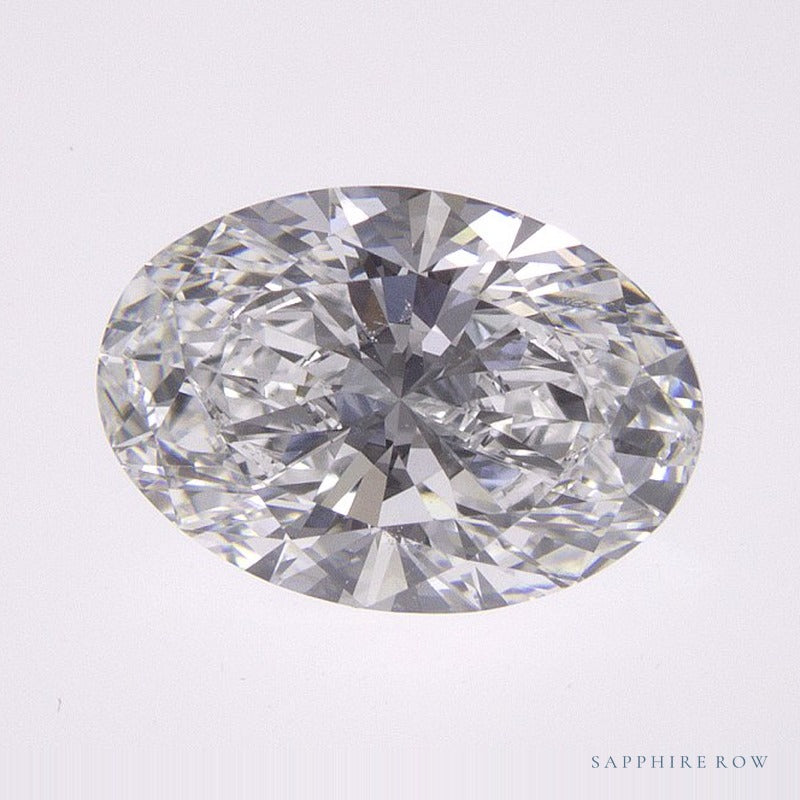 1.59 ct Oval Lab-Grown Diamond – D VVS2 – Faceted Cut – IGI Certified — Sapphire Row · cut7