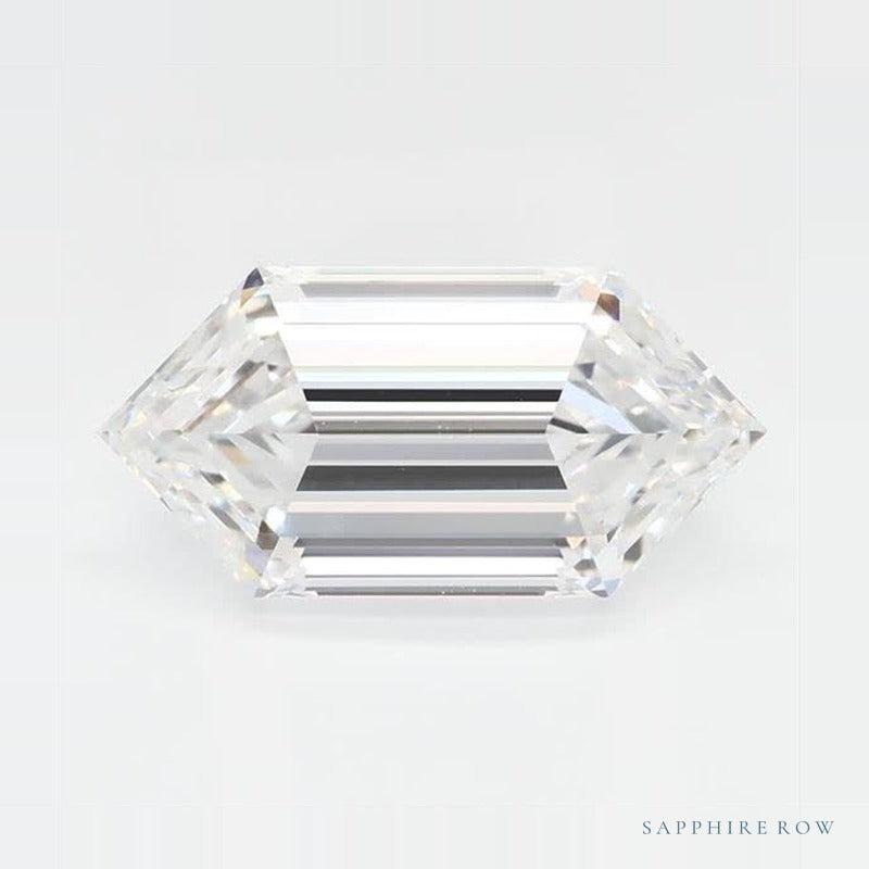 1.58 ct lab-grown diamond, elongated hexagon cut | Sapphire Row · cut7