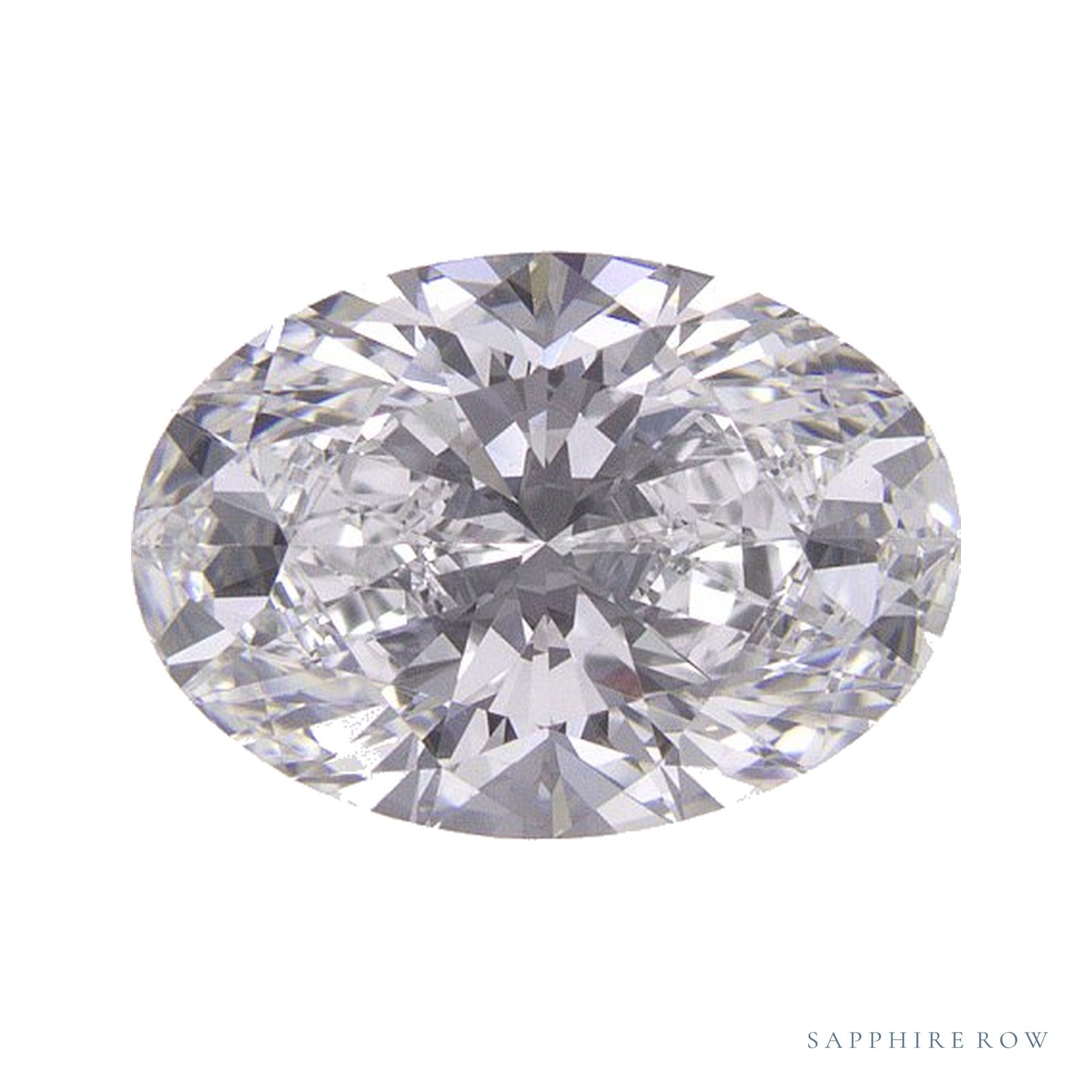 1.58 ct lab-grown diamond, oval cut | Sapphire Row · cut4