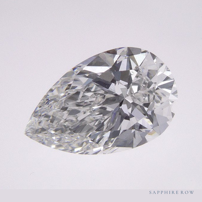 1.58 ct lab-grown diamond, pear cut | Sapphire Row · cut6