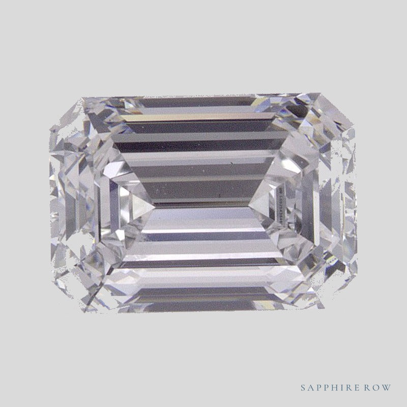 1.58 ct lab-grown diamond, emerald cut | Sapphire Row · cut4 · cut5