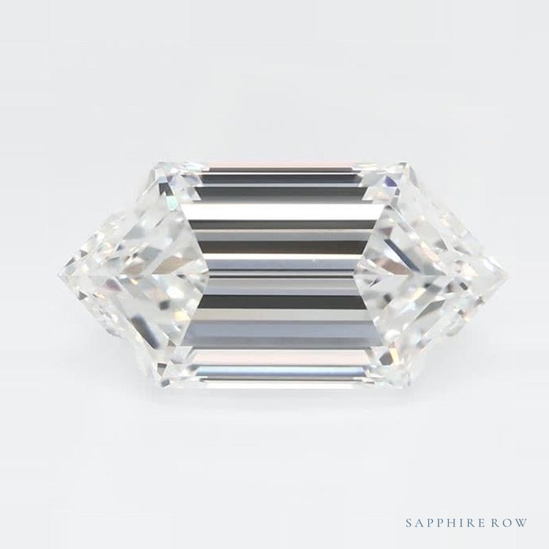 1.57 ct lab-grown diamond, elongated hexagon cut | Sapphire Row · cut7