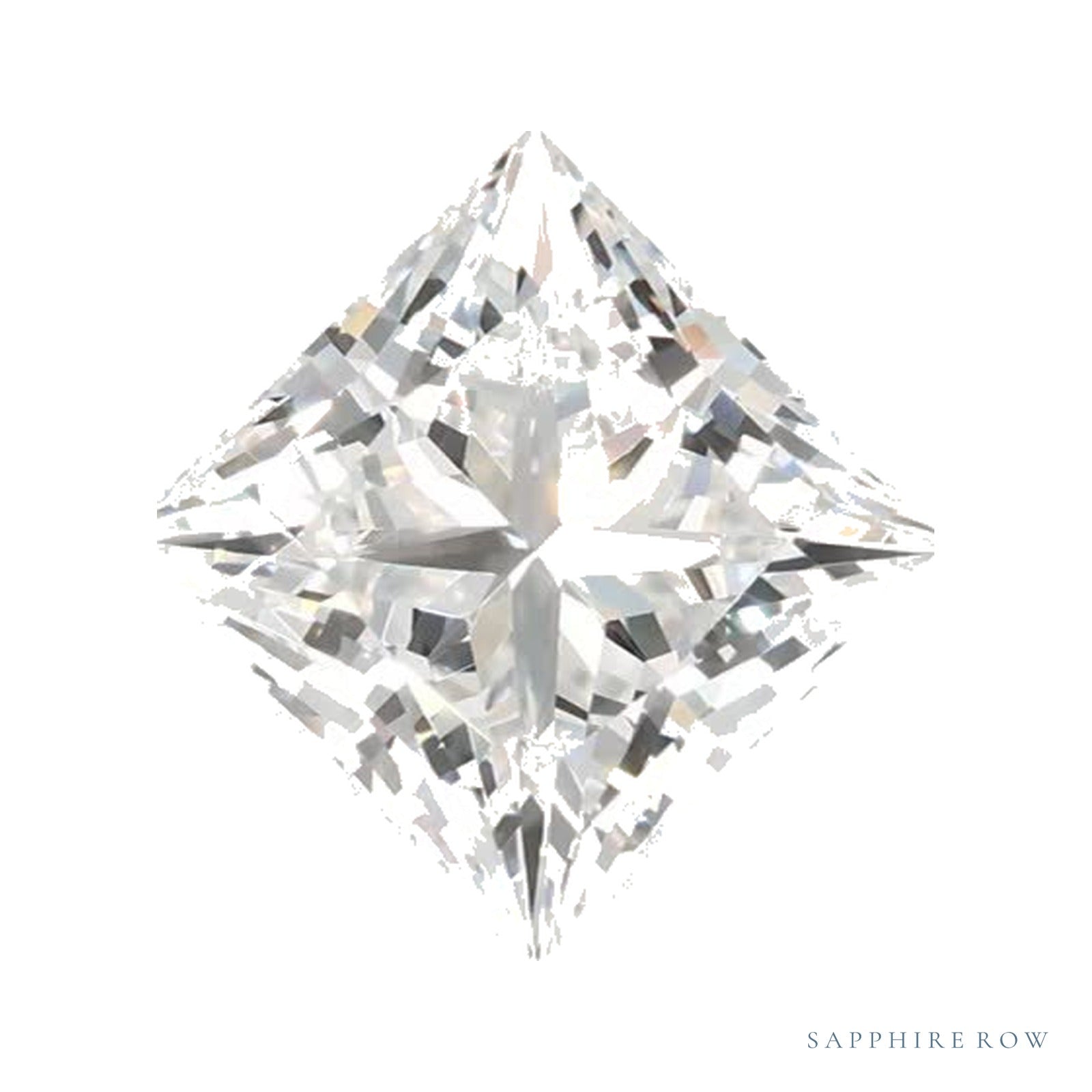 1.57 ct lab-grown diamond, square cut | Sapphire Row · cut4