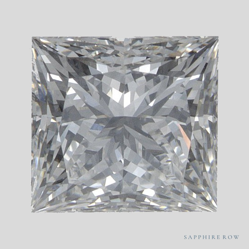 1.57 ct lab-grown diamond, square cut | Sapphire Row · cut4 · cut5