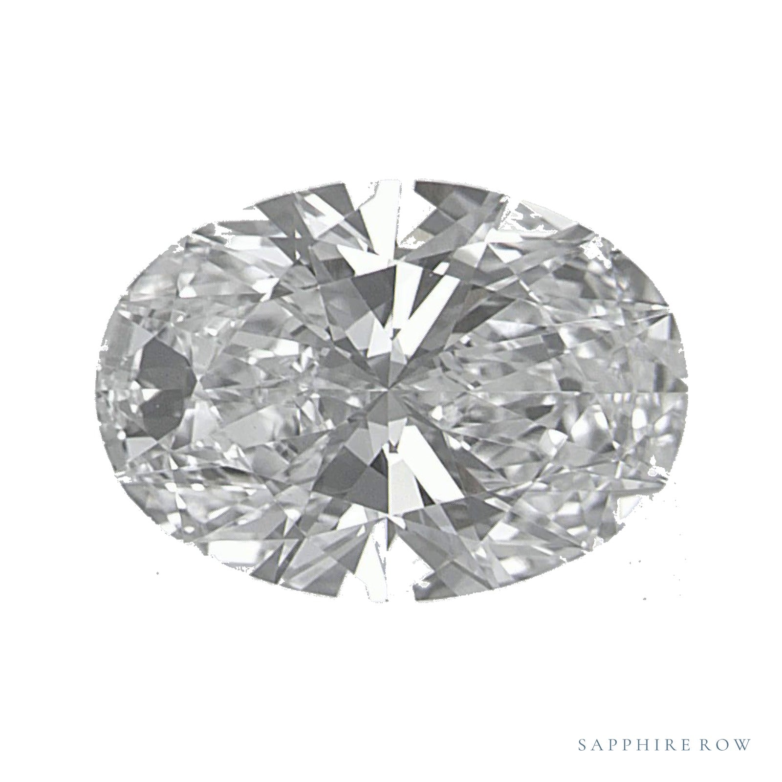 1.57 ct lab-grown diamond, oval cut | Sapphire Row · cut4