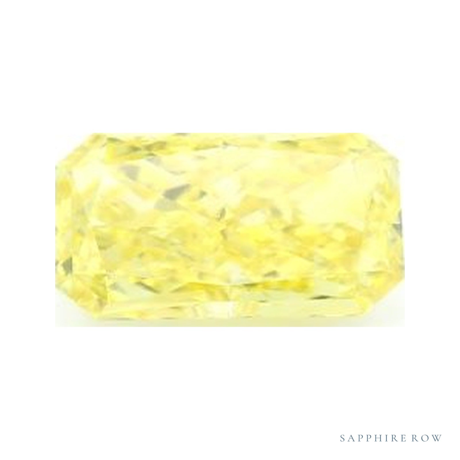 1.56 ct lab-grown fancy vivid yellow diamond, radiant cut | Sapphire Row · cut4
