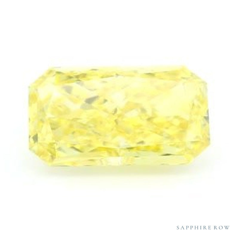 1.56 ct lab-grown fancy vivid yellow diamond, radiant cut | Sapphire Row · cut7