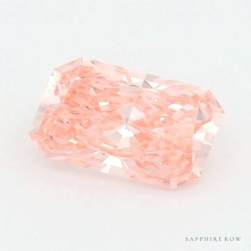 1.56 ct lab-grown fancy vivid pink diamond, radiant cut | Sapphire Row · cut7
