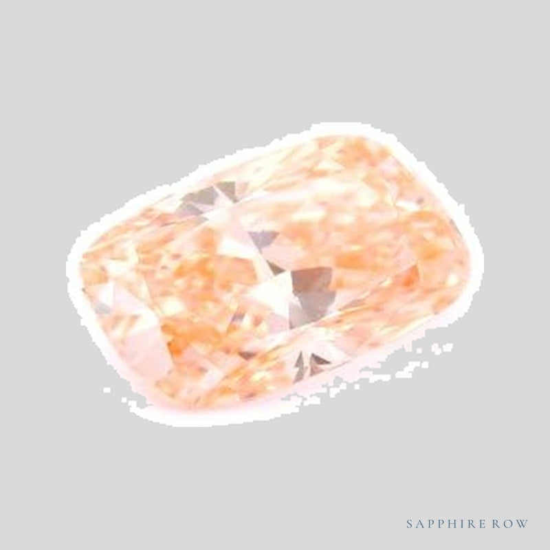 1.56 ct lab-grown fancy vivid pink diamond, elongated cushion cut | Sapphire Row · cut5