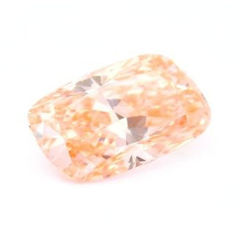 1.56 ct lab-grown fancy vivid pink diamond, elongated cushion cut | Sapphire Row · cut7