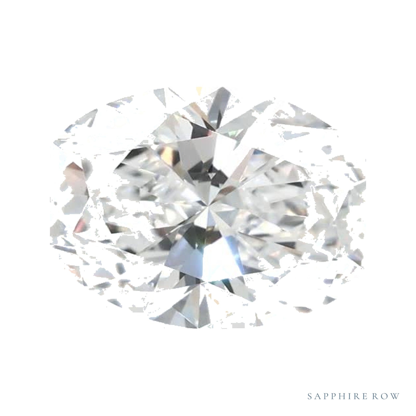 1.56 ct lab-grown diamond, oval cut | Sapphire Row · cut4