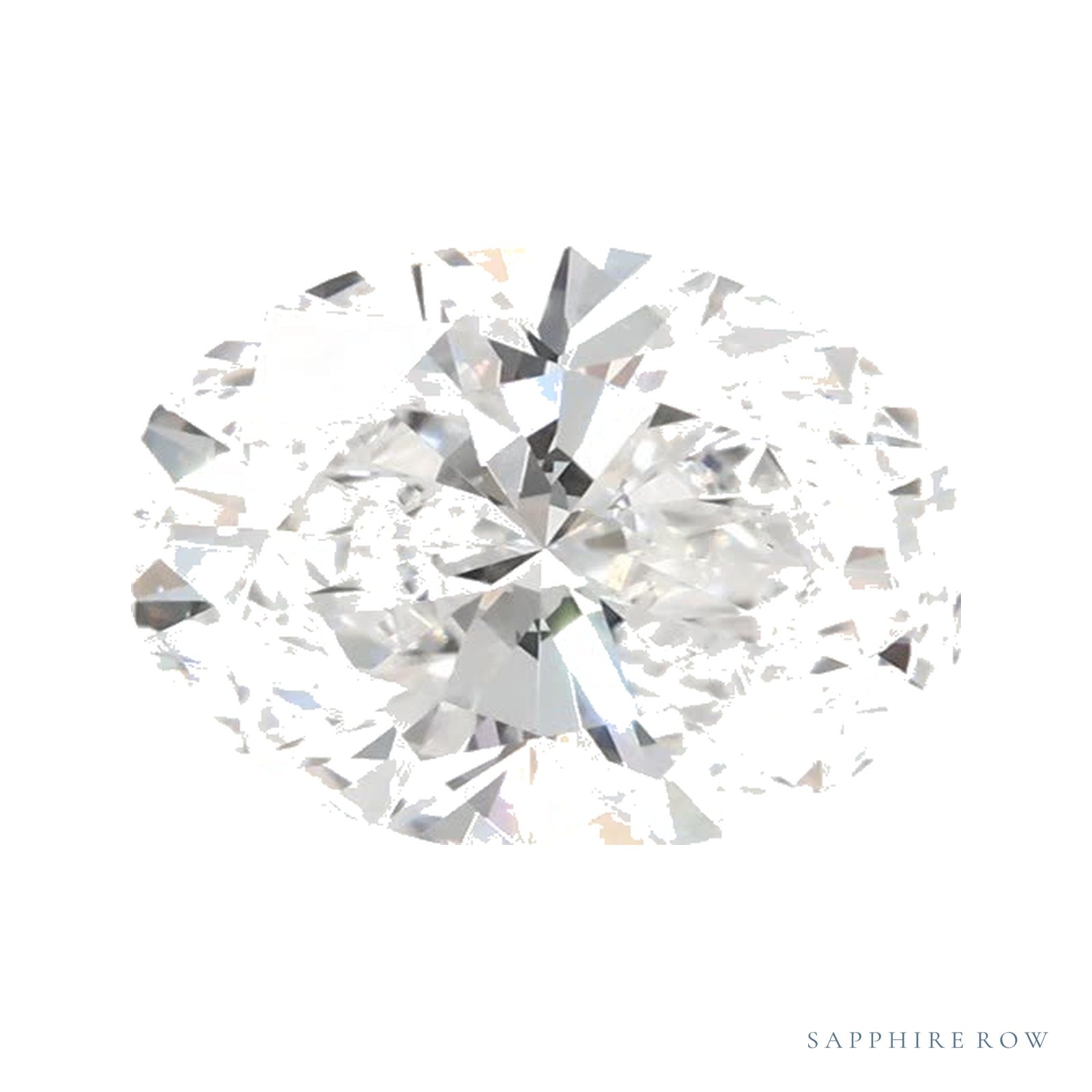 1.56 ct lab-grown diamond, oval cut | Sapphire Row · cut4