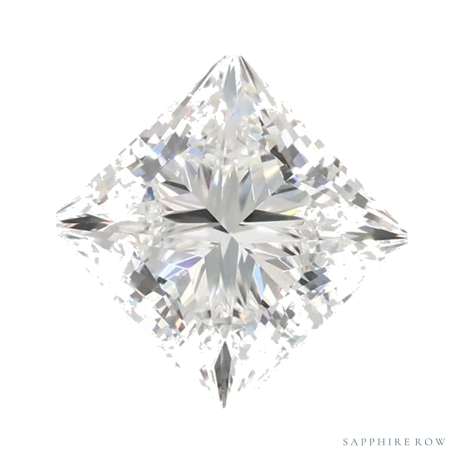 1.56 ct lab-grown diamond, square cut | Sapphire Row · cut4