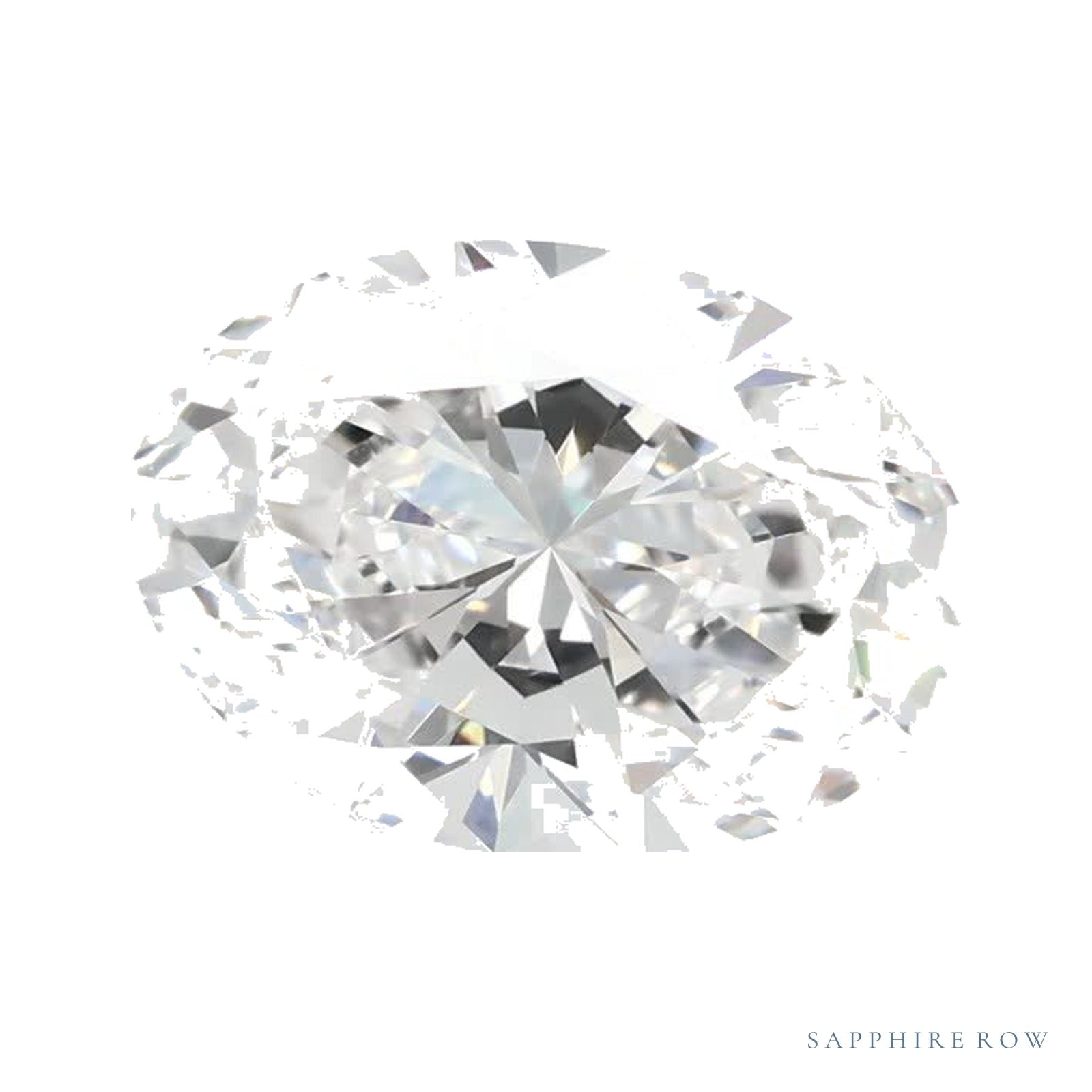 1.56 ct lab-grown diamond, oval cut | Sapphire Row · cut4