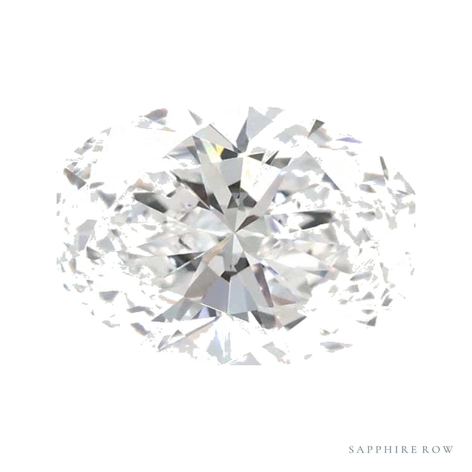 1.55 ct lab-grown diamond, oval cut | Sapphire Row · cut4