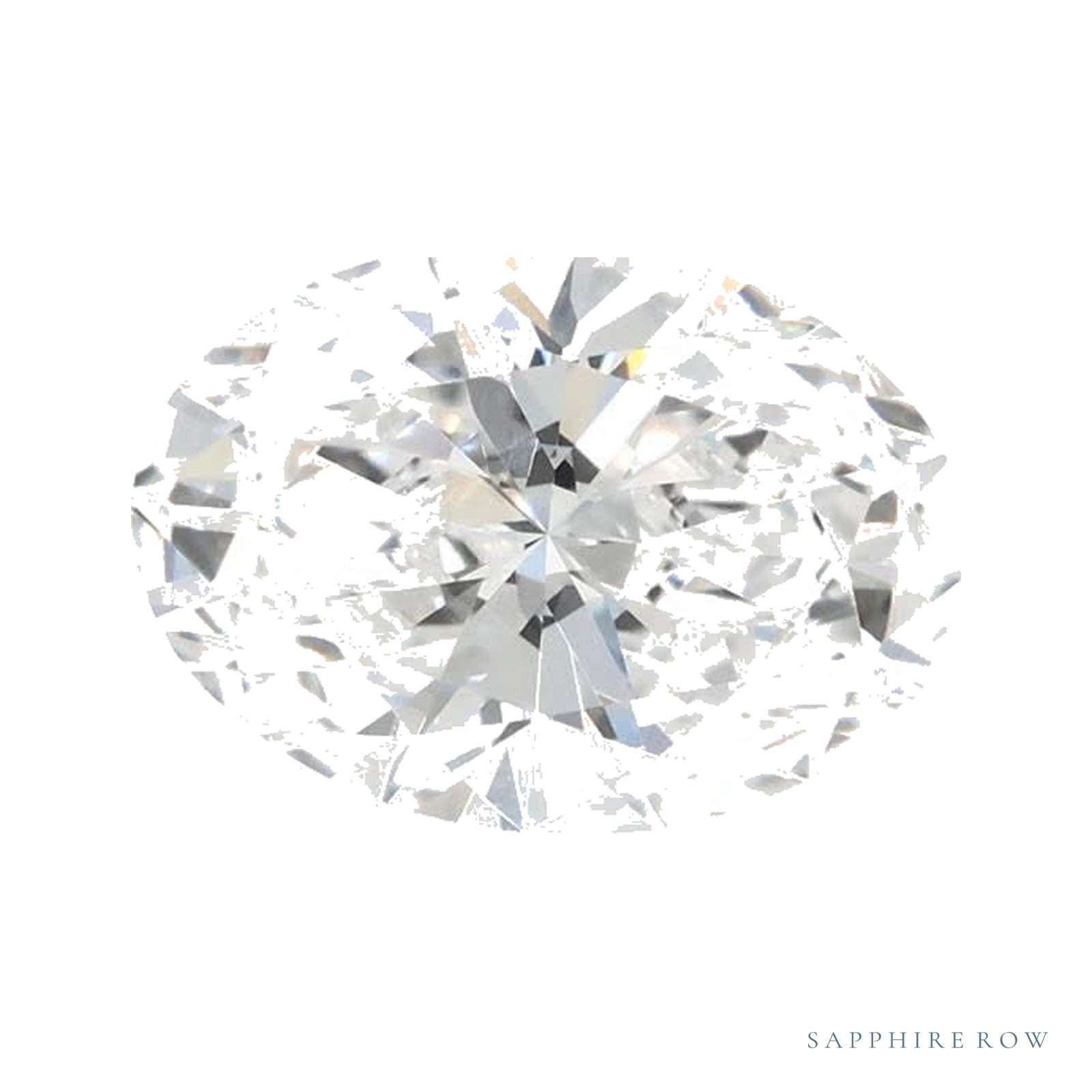 1.55 ct lab-grown diamond, oval cut | Sapphire Row · cut4