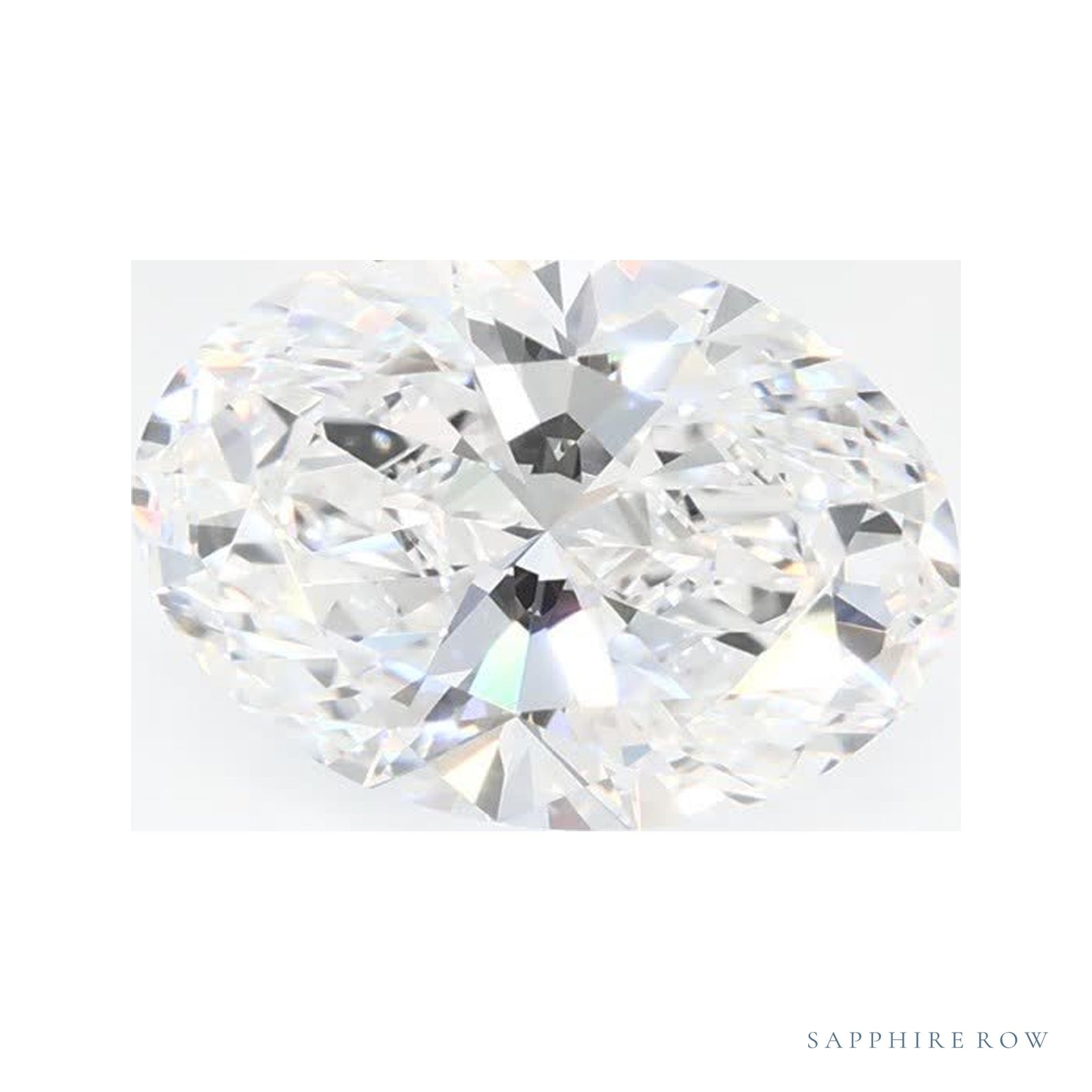 1.55 ct lab-grown diamond, oval cut | Sapphire Row · cut4