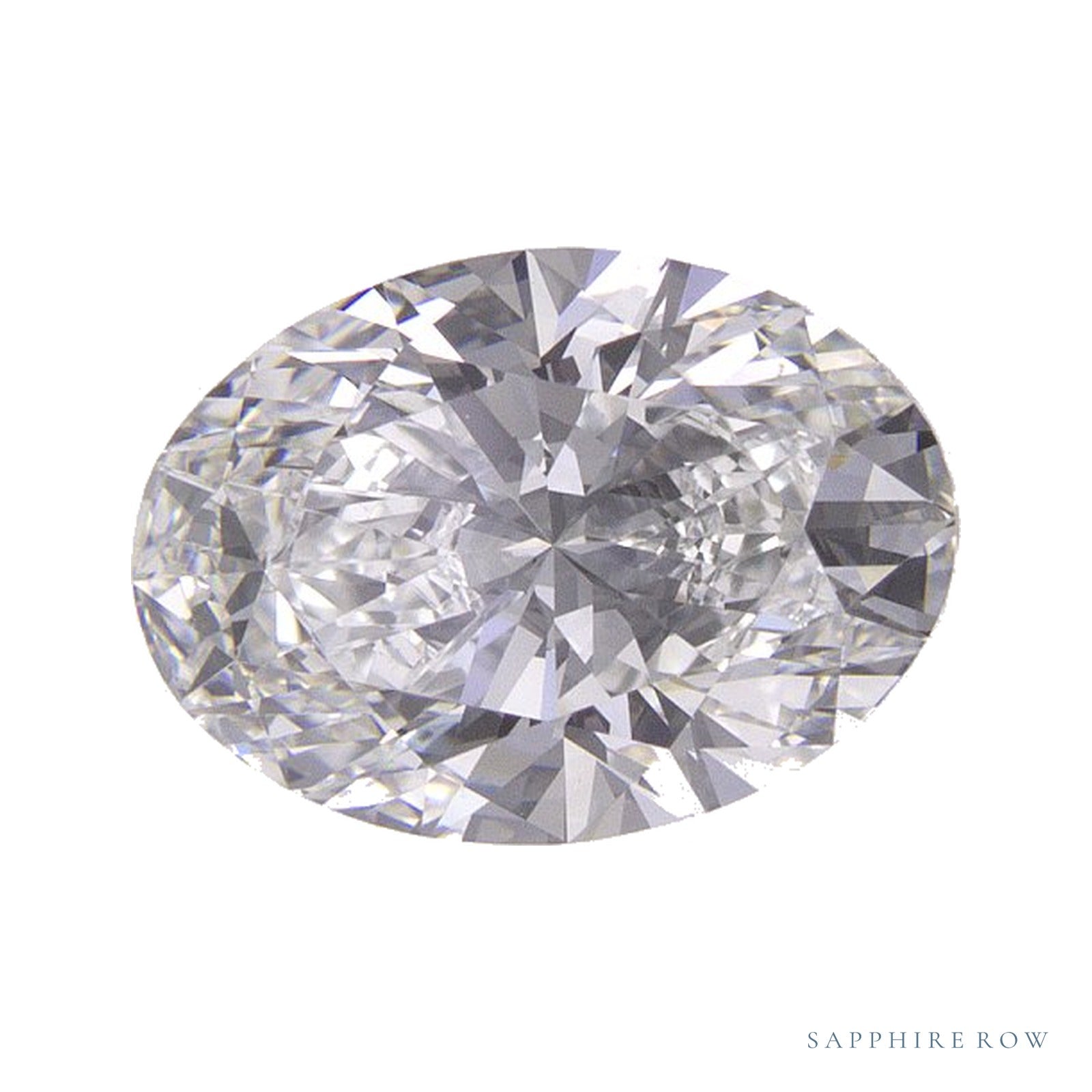 1.55 ct lab-grown diamond, oval cut | Sapphire Row · cut4