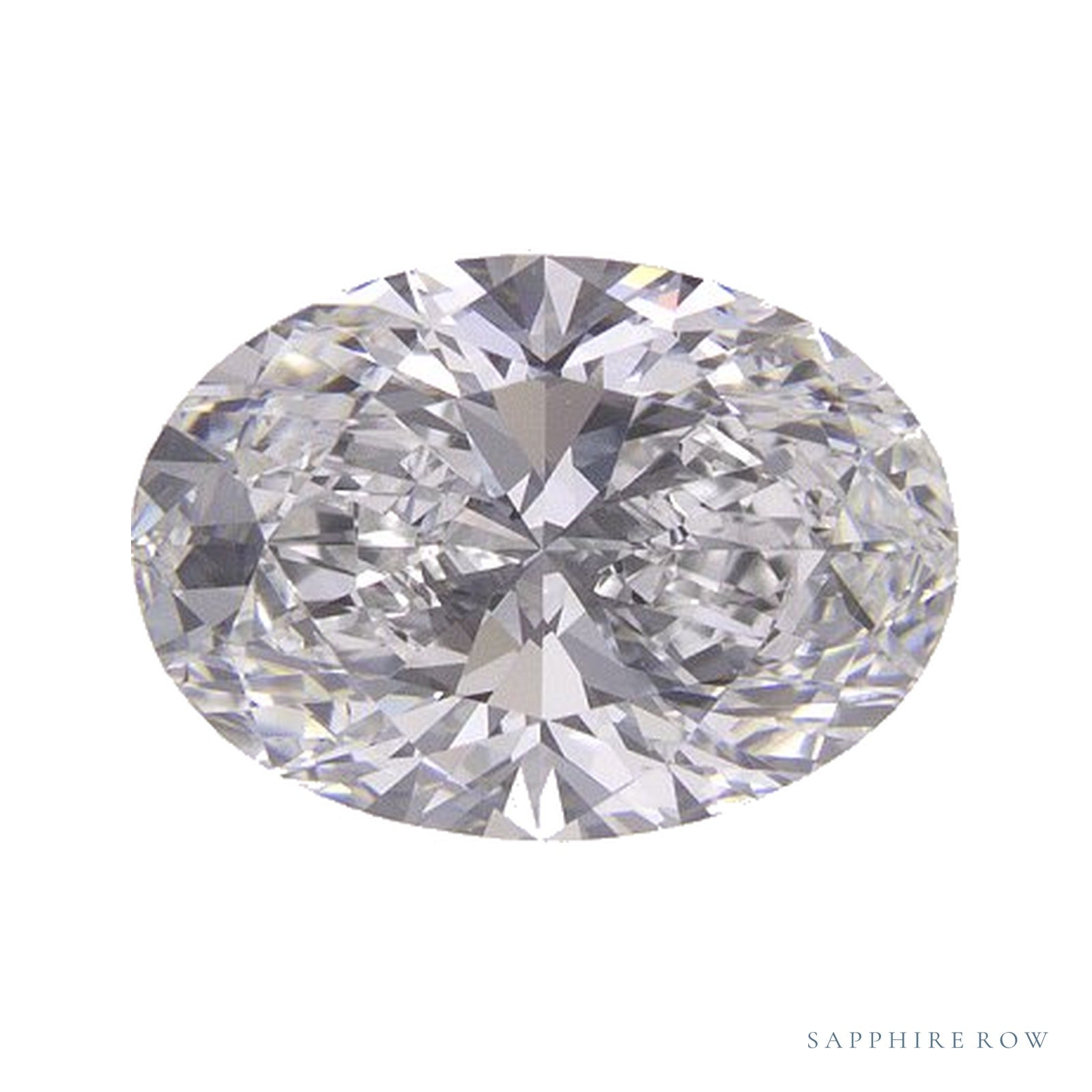 1.55 ct lab-grown diamond, oval cut | Sapphire Row · cut4