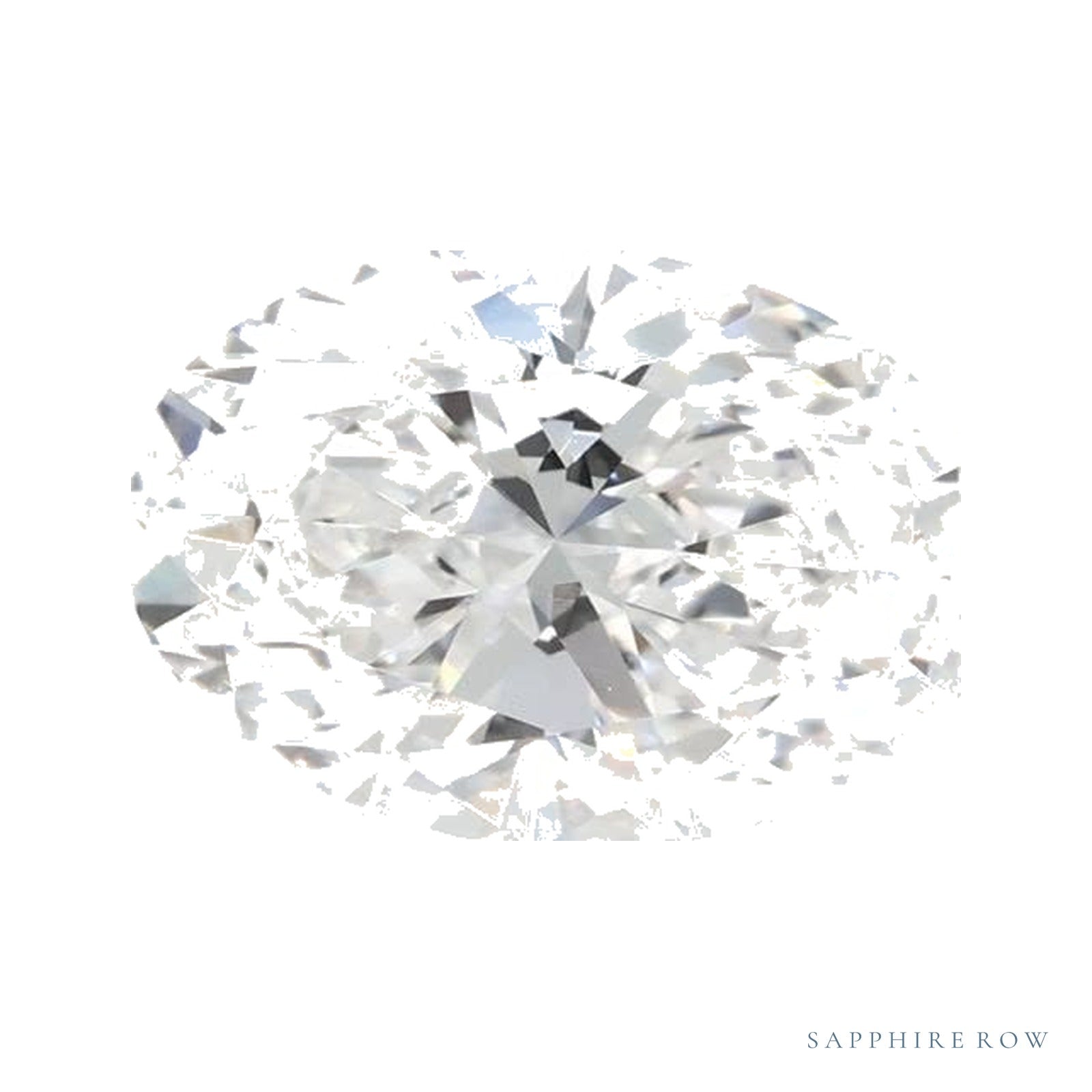 1.55 ct lab-grown diamond, oval cut | Sapphire Row · cut4