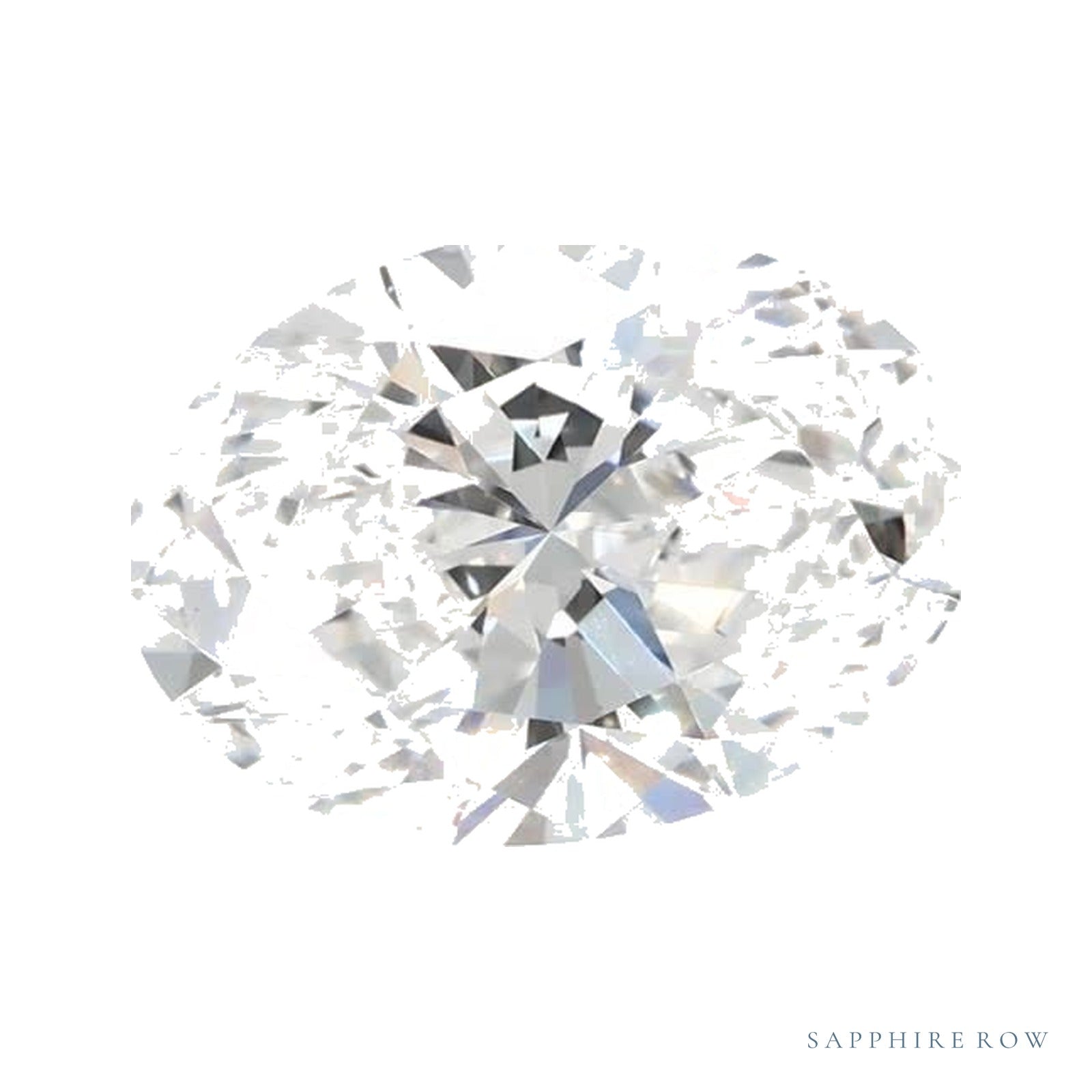 1.55 ct lab-grown diamond, oval cut | Sapphire Row · cut4