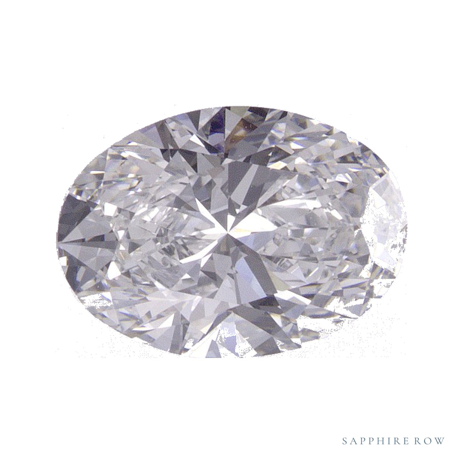 1.55 ct lab-grown diamond, oval cut | Sapphire Row · cut4
