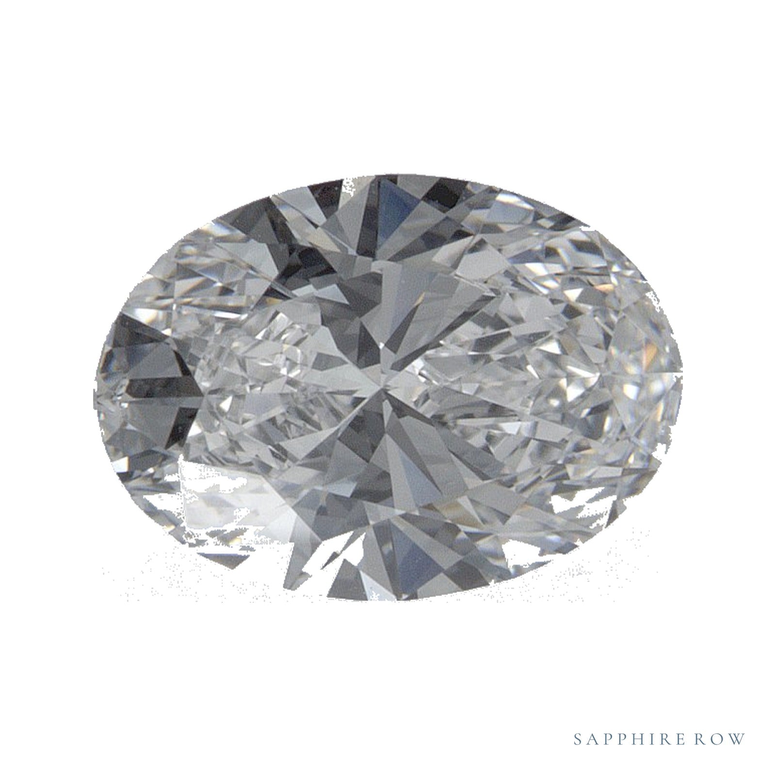 1.55 ct lab-grown diamond, oval cut | Sapphire Row · cut4
