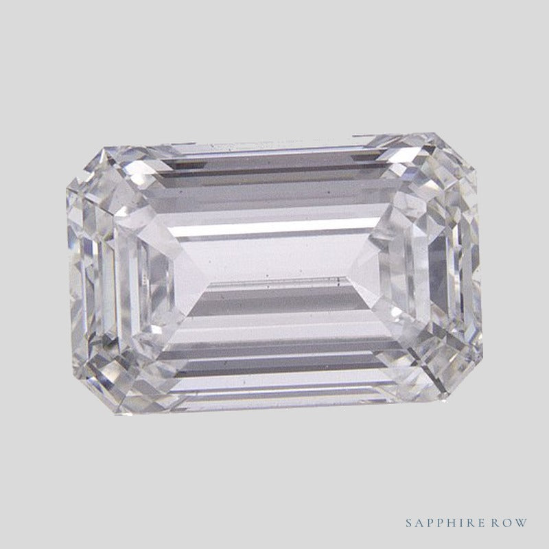 1.55 ct lab-grown diamond, emerald cut | Sapphire Row · cut4 · cut5